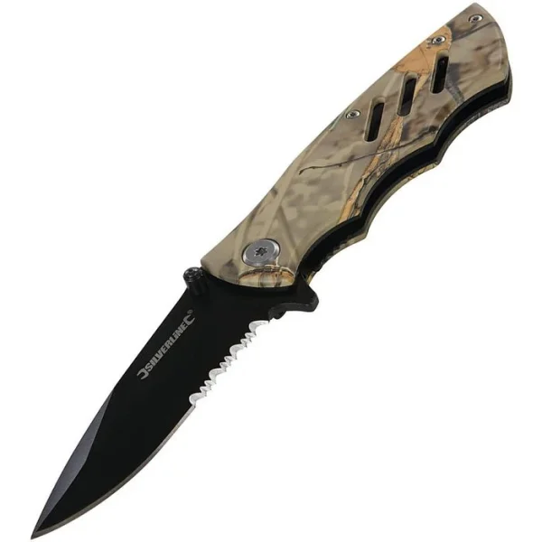 Silverline Klappmesser 746410, Klingenlänge 6,5cm, Stahl, Camouflage 1