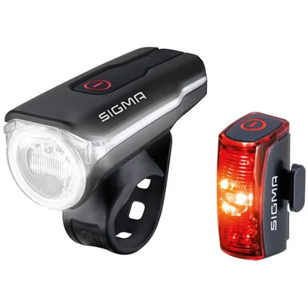 Sigma Fahrradbeleuchtung Aura 60 USB + Infinity, Front-/ Rücklicht Set, LED, 60 Lux, USB Aufladbar 1