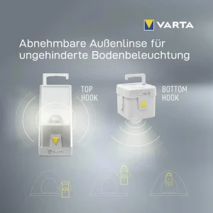 Varta Campinglampe Outdoor Ambiance L10 LED, 150 Lumen, Dimmbar, RGB, Spritzwassergeschützt 15