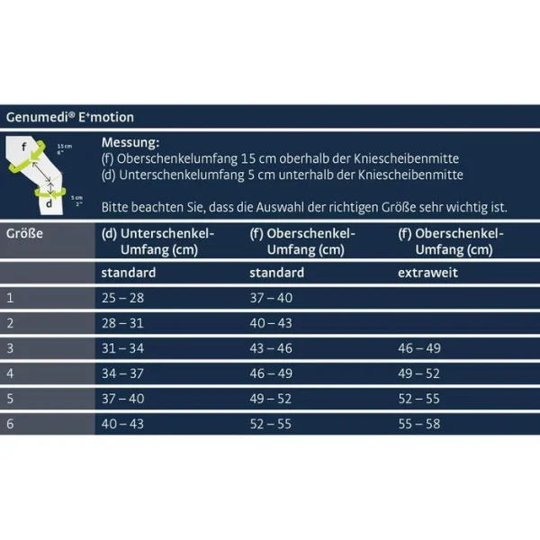 Medi Kniebandage Genumedi E+motion, Blau/grün, Mit Silikonring, Merino, Größe V 8