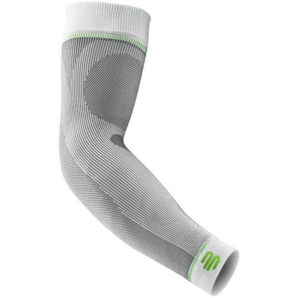 Bauerfeind Armling Sports Compression Sleeves Arm, Größe S / Kurz, Weiß, Beidseitig Tragbar, 2 Stück 1