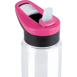 Emsa Trinkflasche Drink2Go Light Steel N30106, 0,7 L, Edelstahl, Weiß / Pink 12