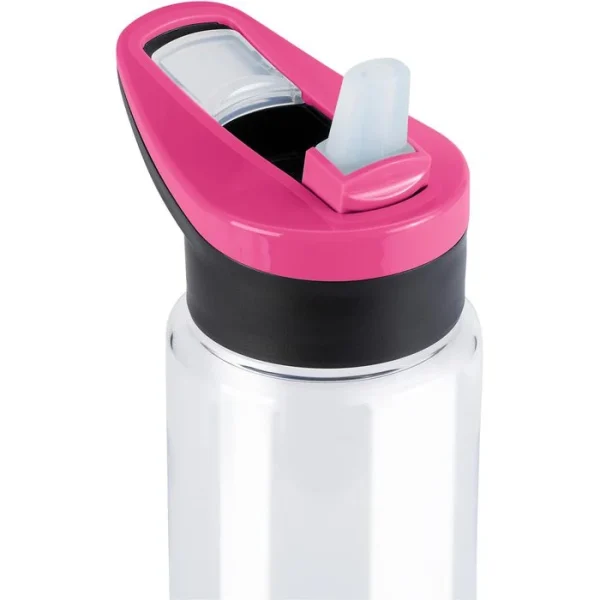 Emsa Trinkflasche Drink2Go Light Steel N30106, 0,7 L, Edelstahl, Weiß / Pink 3