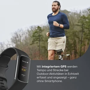 Fitbit Fitness-Tracker Charge 5 Schwarz, Puls-, SpO2-, EKG-Messung, GPS, OLED, Wasserdicht 13