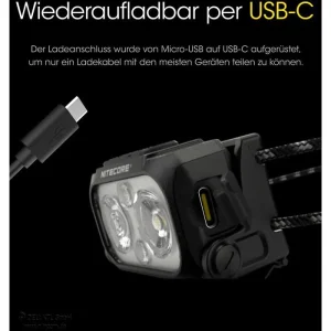 Nitecore Stirnlampe NU25UL LED, 400 Lumen, USB, Akku, Rotlicht 13