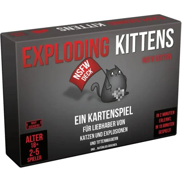 Asmodee Kartenspiel Exploding Kittens NSFW Edition, Ab 18 Jahre, 2-5 Spieler 1