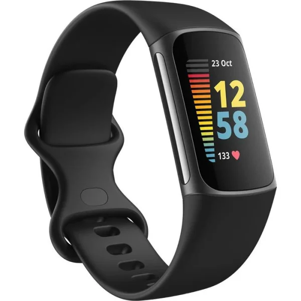 Fitbit Fitness-Tracker Charge 5 Schwarz, Puls-, SpO2-, EKG-Messung, GPS, OLED, Wasserdicht 1