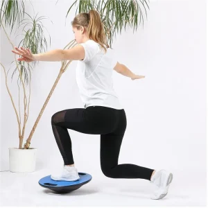 Sport-Tec Balance-Board Fitnesskreisel, Ø 40cm, Mit Griffen, Blau 12