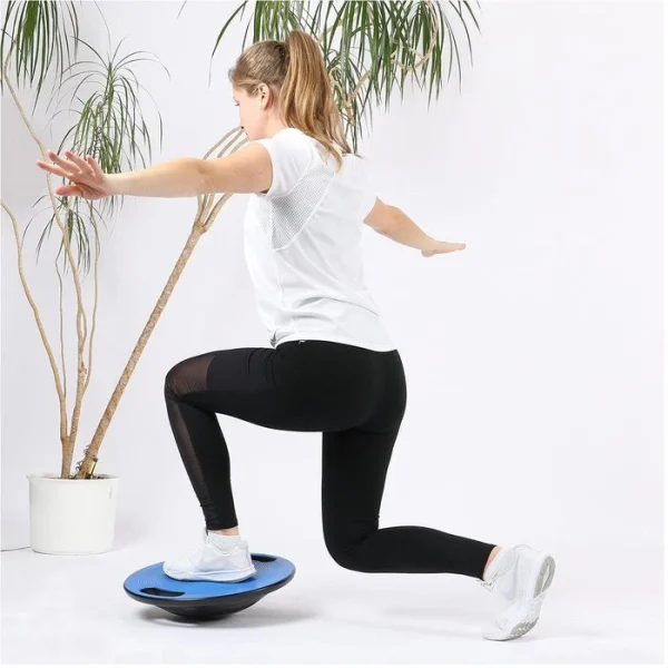 Sport-Tec Balance-Board Fitnesskreisel, Ø 40cm, Mit Griffen, Blau 4