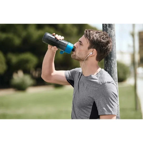 Brita Trinkflasche Fill & Go Active MicroDisc, 0,6 L, Kunststoff, Blau, Mit Wasserfilter 5