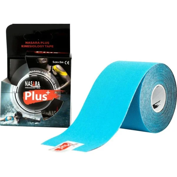 Nasara Kinesio-Tape Plus, Türkis, 5m X 5cm, Wasserfest, Elastisch 1