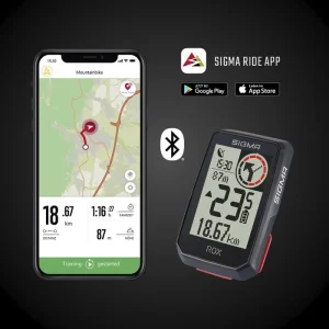 Sigma Fahrradcomputer ROX 2.0 GPS, Top Mount Set, Kabellos, Weiß, Mit GPS, Wasserdicht 19