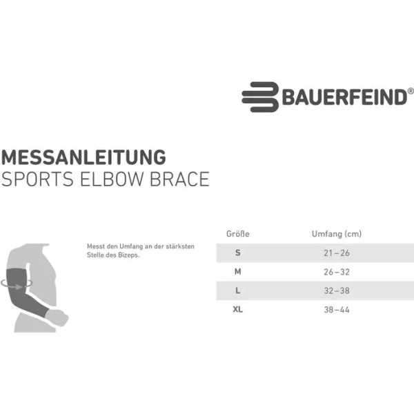 Bauerfeind Ellenbogenbandage Sports Elbow Brace, Für Links & Rechts, Schwarz, Größe XL 7