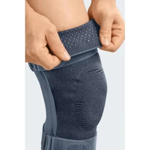 Medi Kniebandage Genumedi Pro Knieorthese Extraw., Silber, Mit Silikonring & Haftband, Größe V 14