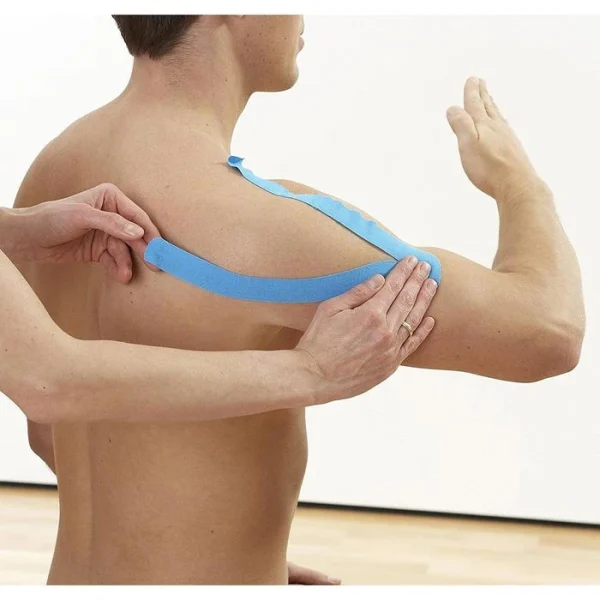 Nasara Kinesio-Tape Plus, Türkis, 5m X 5cm, Wasserfest, Elastisch 4