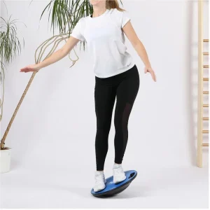 Sport-Tec Balance-Board Fitnesskreisel, Ø 40cm, Mit Griffen, Blau 10