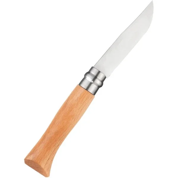 Opinel Klappmesser No.8 Inox, Klingenlänge 8,5 Cm, Buche, Braun 3