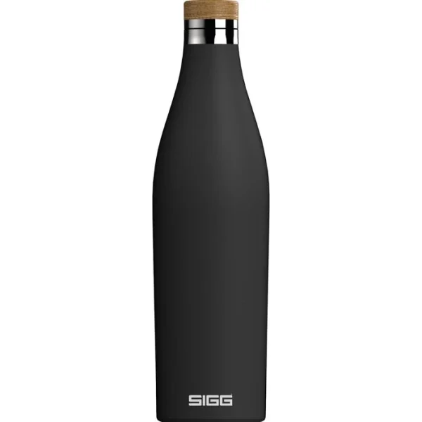 SIGG Trinkflasche Meridian Black, 0,7 L, Edelstahl, Schwarz 1