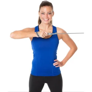 THERABAND Fitnessband Tubing, 1,4m, Super Starker Widerstand, Mit Flexiblen Griffen 12