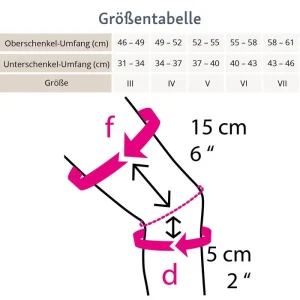 Medi Kniebandage Genumedi Pro Knieorthese Extraw., Silber, Mit Silikonring & Haftband, Größe V 24