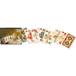 Piatnik Spielkarten 213847 Kaiser Jubiläum, 2×55 Karten, Papier, Franz. Bild, Bridge, Canasta 12