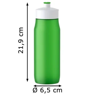 Emsa Trinkflasche Squeeze Sport 518088, 0,6 L, Kunststoff, Grün 24