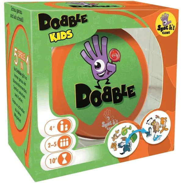 Asmodee Kartenspiel 001769 Dobble Kids, Ab 4 Jahre, 2-5 Spieler 1