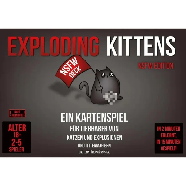 Asmodee Kartenspiel Exploding Kittens NSFW Edition, Ab 18 Jahre, 2-5 Spieler 4