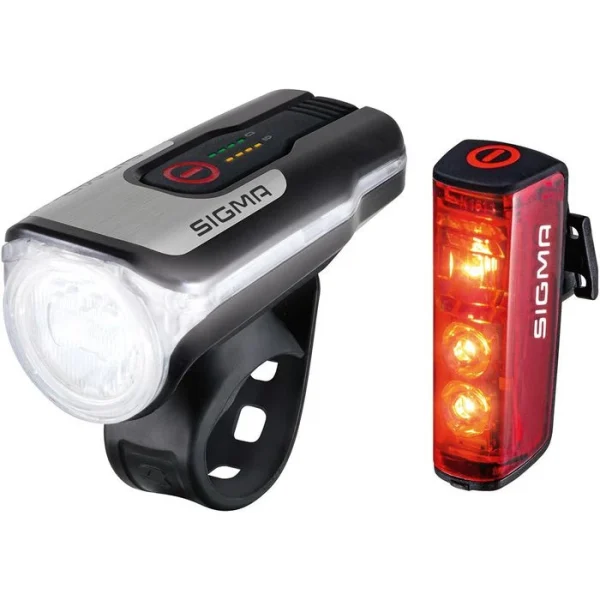 Sigma Fahrradbeleuchtung Aura 80 USB + Blaze, Front-/ Rücklicht Set, LED, 80 Lux, USB Aufladbar 1