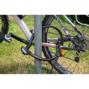 Fischer-MTS Fahrradschloss 85861, Gliederschloss, Länge 90cm, Sicherheitslevel 8 9