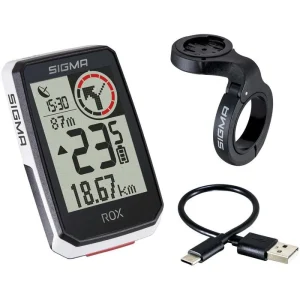 Sigma Fahrradcomputer ROX 2.0 GPS, Top Mount Set, Kabellos, Weiß, Mit GPS, Wasserdicht 21