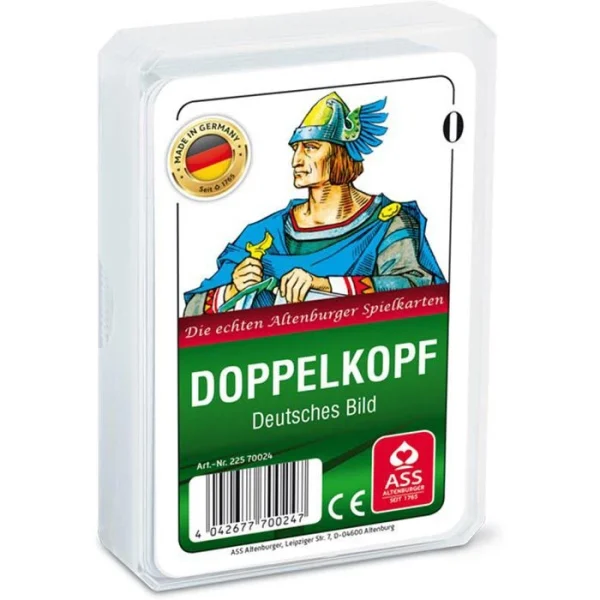 ASS Spielkarten Altenburger 22570024 Doppelkopf, 50 Karten, Papier, Deutsches Bild, Kornblume 1